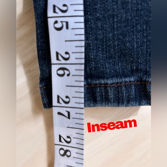 Nine West VTG America Jeans Womens Boho Mid Rise Denim Medium Wash Stretch 8/28P - Picture 11 of 12